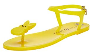 Katy Perry Damen The Bunny Geli Flache Sandale, Peeps Yellow, 42.5 EU