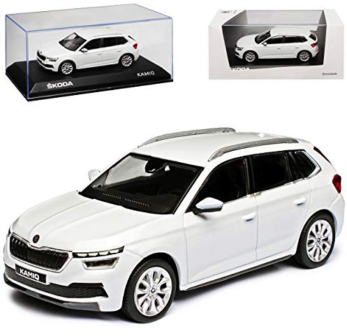 alles-meine.de GmbH ?Koda Kamiq Moon Weiss Metallic Ab 2019 1/43 Kyosho i-Scale Modell Auto mit individiuellem Wunschkennzeichen