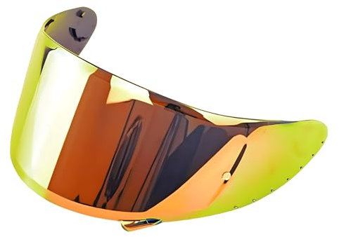 Guajiro - Visière Compatible avec SHOEI CWR-F | - NXR - RYD - X-Spirit III | Visière Casque Moto avec Support Pinlock Antibuée et système Tear-Off | Polycarbonate de Haute Qualité (Rouge)