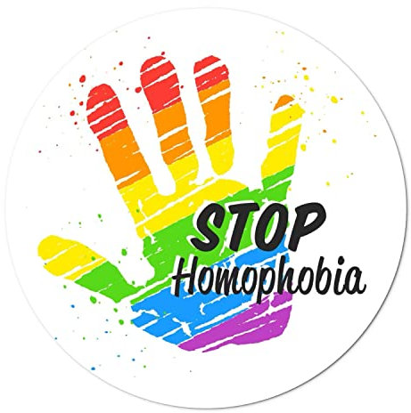 Verschiedene Witterungsbeständige Aufkleber für den Innen- und Außenbereich (5, Stop Homophobia)