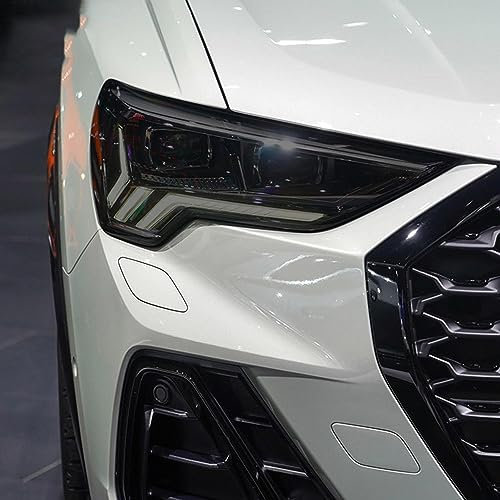 LAVIYE Autoscheinwerfer-Schutzfolie Rauchschwarz Anti-Kratz-Folie Transparenter TPU-Aufkleber, für Audi Q3 F3 RSQ3 2019 - auf Sportback