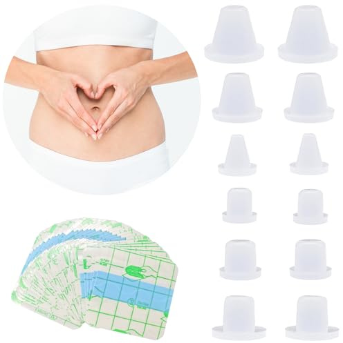 Bouchon en Silicone pour Nombril Shaper Post Tummy 12PCS de Tailles Différentes (12)
