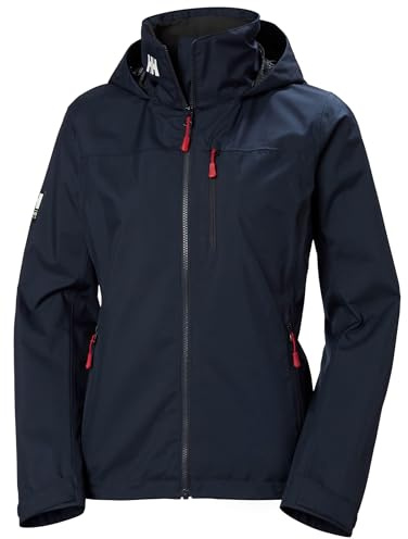 Helly-Hansen Women’s Crew Hooded Sailing Jacket 2.0, 597 Navy - X-Large