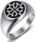 BOBIJOO JEWELRY - Bague croix occitanie Toulouse Languedoc Unisexe Acier inoxydable argenté - 21,6 (12 US)