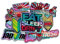 Finest Folia JDM Aufkleber Set für Auto Motorrad Helm Japan Stickerbomb japanische OEM Sticker Tuning Autoaufkleber Folie selbstklebend wetterfest R207 (Stickerbogen 1, Mit Hologramm Effekt)