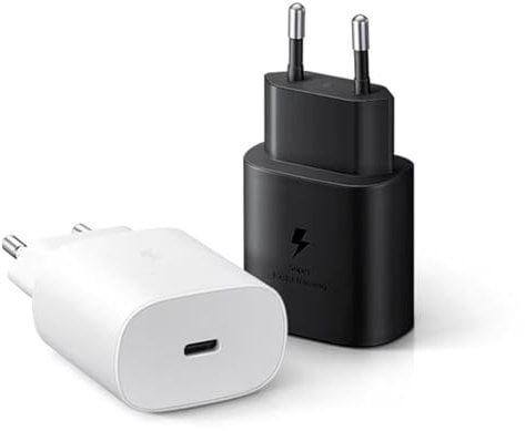 S24 Schnellladegerät 25W USB-C Netzteil,fürSamsungGalaxyS25/S23/S22/S21/S20/Note20 /FES10 S9 S8 A55 A54 A53 5g A52 A51 A50 A34 A33 A23 A13 A12,iPhone17 16 15/Pro/Pro Max/Plus Ladestecker Ladeadapter