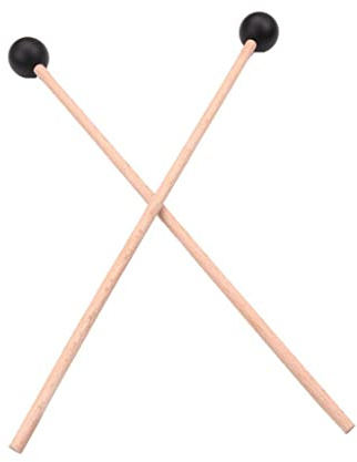 Marimba-Xylophon-Schlägel-Set, Holzfarben, 36 cm, Ahorn-Trommelstöcke, Schlagzeug-Zubehör, 2 Stück