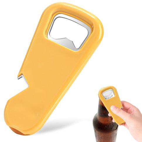 THKO Abrebotellas Abridor Cerveza Multifuncional: Abrebotellas 3 en 1 Magnéticas - Abridor de Botellas Manual de Acero Inoxidable - Abridores Naranja para Pegar en la Nevera
