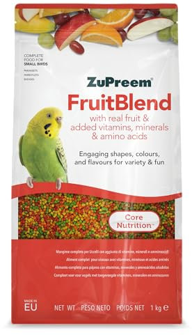Zupreem Fruitblend Complete Bird Food for Small Birds - 1kg
