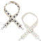 CiciIng 2 Stück Boho Verstellbar Schultergurt für Taschen Breit 3.8cm, Taschengurt 78-141cm, Tragegurt Schulterriemen mit Karabiner für Schultertaschen Taschen Handtaschen (Grün+Schwarz Herz)