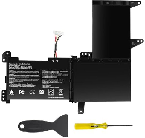 ASUNCELL 11.52V/42Wh B31N1637 Batteria per PC portatile ASUS VivoBook 15 X510 X510U X510UQ X510UA, S15 S510 S5100U 15 F510 F510U F510UQ B31N1637 C31N1637 B31BI2H B31BI9H