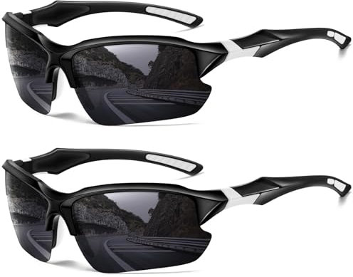 Perfectmiaoxuan Sonnenbrille Herren Damen Polarisierte, Sport-Sonnenbrillen,UV400 Fahrradbrille, Schnelle Brille, für Radfahren/Angeln/Laufen/Rennrad brille