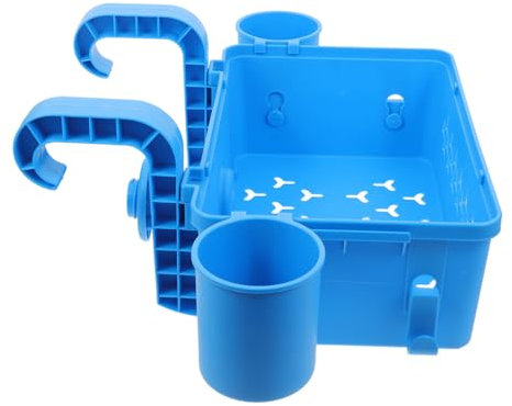 BESPORTBLE 1 Jeu Panier de Rangement à Crochet Panier de Rangement pour Piscine extérieure Panier de Rangement Suspendu Panier de Rangement extérieur étagère côté Piscine Panier Porte-Piscine