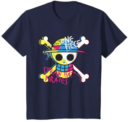 Kinder One Piece Strohhut Piraten Farbe Logo Monkey D Luffy Kids T-Shirt