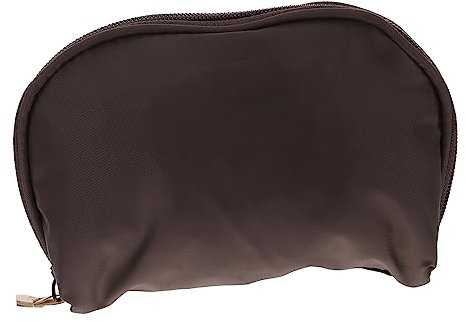 Baluue Handy Portable Makeup Bag Organizer for Travel Fan-Shaped Cosmetic Pouch Closure for Lipsticks Nail Polish and Random Color