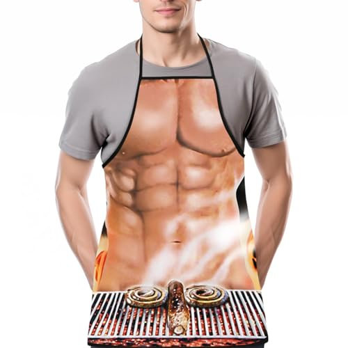 KUMSODE Lustige Kochschürze Herren Grillschürze Für Männer Lustig Sexy Schürze Herren Weihnachtsschürze Lustige Geschenke Herren Geburtstagsgeschenk Geschenk