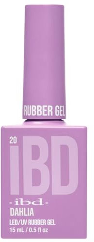 IBD Rubber Gel – Dahlia – 15ml – MADE IN USA – Premium Nagellack für langlebige Maniküre und glatte Nägel – LED/UV Lack