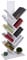 Relaxdays Bücherregal, 9 Ebenen, HxBxT: 102 x 40 x 21,5 cm, Baumform, Bücher, CDs, schmaler Bücherbaum, Buchregal, weiß