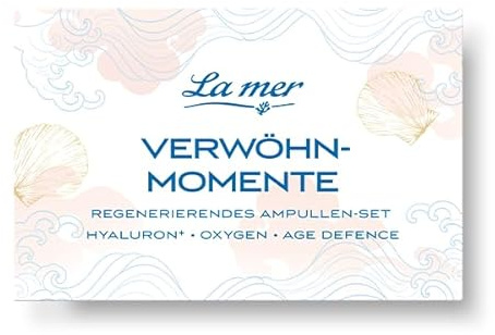 La mer Anti-Age Ampullen-Set, UVA-, UVB- & IR-Schutz, mit Triparasol | Frei von Oxybenzon, Octinoxat und Octocrylen; Verwöhn-Momente; Anti-Falten & Aufpolsternd; Age Defence, Oxygen & Hyaluron