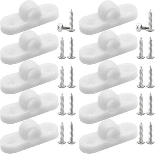 Juego de Tensores de Toldos para VehíCulos Recreativos Y Caravanas: 10 Tensores de Alta Resistencia con 20 Tornillos, para Montaje Vertical Y Horizontal, InstalacióN Sencilla (Modelo: Horizontal)