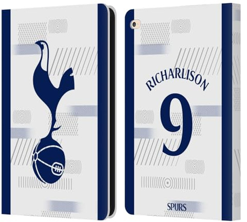 Head Case Designs Offizielle Tottenham Hotspur F.C. Richarlison 2023/24 Spieler Leder-Wallet-Hülle Kompatibel mit Apple iPad Air 2 (2014)
