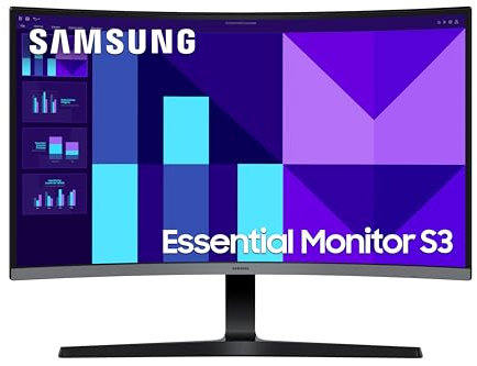 Samsung LS27D396GAUXXU 27 Curved Full HD monitor with Speakers - 1920x1080p, 1800R, HDMI, VGA, Speakers (Renewed)
