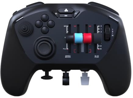 Honeycomb Echo Aviation Controller - Kabelloser Flight Controller mit Hall-Effekt-Stick, Rudder-Pedals, Schiebereglern & Trimmrad für Microsoft Flight Simulator PC