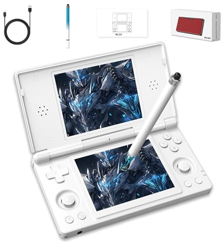 RG DS Portable Android 14 Retro Game Console, Supports AI function, Handheld Emulator with Built in 25+ Emulator, 4.0 Inch IPS OCA Screen, WiFi Bluetooth HD TV Output, Stylus Pen(No Card, White)