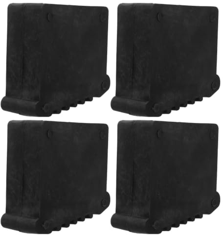 BUGUUYO 4er-Pack rutschfeste Leiterfüße (30 x 70 mm) aus Gummi, ideal für steile Leitern, inklusive Endkappen – für mehr Stabilität und