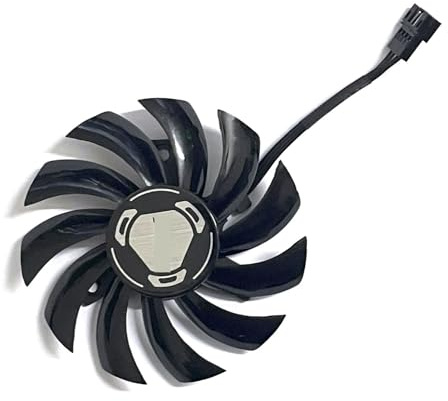 ZFFYGFE 3FAN 4PIN 75MM für XFX RX 590 GPU Lüfter für RX590 für GME 8G Outre Grafik Kühlung T128010SU PLD10010S12HH(1 Fan)