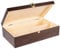 Creative Deco Boîte Caisse à Vin en Bois Marron | Cadeau Vin Mariage | Boite Rangement | 2 Bouteilles | 35 x 21 x 11 cm | Coffret Vin | Boite cadeau | Coffret cadeau homme | Cadeau Femme