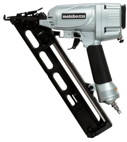 Metabo HPT Finish Nailer, 15 Gauge, Pneumatic, Angled, Finish Nails 1-1/4-Inch up to 2-1/2-Inch, Integrated Air Duster, Selective Actuation Switch, 5-Year Warranty (NT65MA4)
