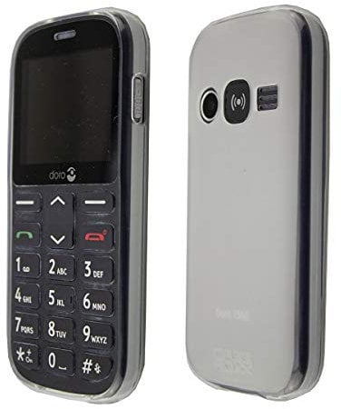 caseroxx TPU-Case for Doro 1360/1361 / 1362 with shock protection, colored in clear, composed of TPU