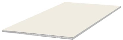 1mm Chapa de Aluminio Uno. RAL9010 Blanco 750x650