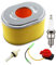 MCHNIC Luftfilter mit Zündkerze für Honda GX120 GX140 GX160 GX200 5,5PS 6,5PS Motoren Rüttler DQ-0139 ersetzt 17210-ZE1-505