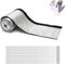 Heat Shroud Sleeve Aluminized Shield for Ultimate Heat Protection Hose Wire Sleeving, 1/2 ID x 10FT with 10PCS Stainless Steel Cable Metal Ties-Silver (1/2 ID*10FT)