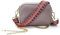 Woodland Leathers Genuine Leather Ladies Cross Body Bag, Shoulder Bag With Adjustable Wide Strap, Chain And Wrest Band, Italian Designed Multipurpose Shoulder & Crossbody Bags For Women (Dusky Pink)