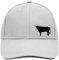 Huuraa Baseball Cap Stier Bulle Silhouette Geschenk Dark Grey/White Stier Bulle Geschenkidee
