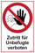 notlok Safety Work Betreten Verboten Schild [ 30x20 cm ] - Verbotsschilder für Privatgrundstück: kein Durchgang, Zutritt für Unbefugte Verboten - Schild aus PVC, UV-beständig