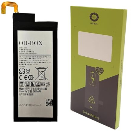 OH-BOX® Akku kompatibel mit Samsung EB-BG925ABE Galaxy S6 Edge (SM-G9250, SM-G925A, SM-G925F)