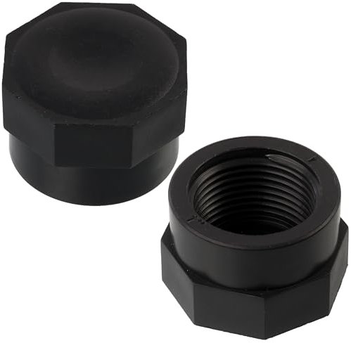 AERZETIX - C75026 - Set di 5 tappi femmina 1 da avvitare per tubo irrigazione sistema gocciolante - pressione max 10 bar - in polietilene - raccordo copertura circuito irrigazione