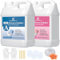 Silicona para Moldes 20A,4000ml Silicona Liquida Transparente,Mezclado 1:1 de Caoutchouc de Silice para Moldes de Curado Rápido para Artesanías de Jabón a Mano, Velas, Moldes de Resina