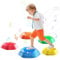 Holyton Music & Light up Stepping Stones for Kids, 5 pc Stepping Stones, Non-Slip, Encourage Toddler Balance, Toddler Sensory Stepping Stones for 3 4 5 6 Years Old, Indoor & Outdoor Play