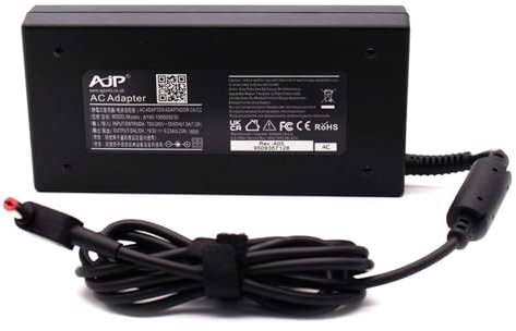 AJP 180W Charger for Acer NITRO V15 ANV15-41-R0VS, ANV15-41-R0W4, ANV15-41-R1EC, ANV15-41-R1KX, ANV15-41-R2XQ, ANV15-41-R4B8, ANV15-41-R6T7 Laptop Power AC Adapter Cord