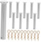 ARTIBETTER Gerüstverbindungspins Mit Clips 10mm Durchmesser 70mm änge Gerüst Zubehör Federhaltebolzen Für Sichere Verbindung Und Montage
