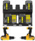 Metall-Wandhalterung für Dewalt 20 V & 18 V Akku und DCB112 & DCB115 Ladegerät, Batteriehalter, Wandhalterung, Aufbewahrung, Organizer, Regal, ideal für Werkstatt, Garage, Mehrzweckwagen, Lieferwagen