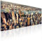 decomonkey Bilder New York 225x90 cm XXL 5 Teilig Leinwandbilder Bild auf Leinwand Wandbild Kunstdruck Wanddeko Wand Wohnzimmer Wanddekoration Deko Hochhäuser NY Stadt City