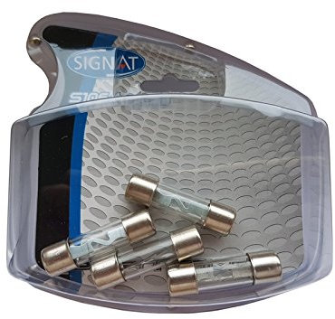 Signat S106443 AGU Glassicherungen 30 Ampere 4er Pack vernickelt