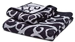 grace grand spa Unisex Handtuch Akanthus Dunkelgrau allover One Size
