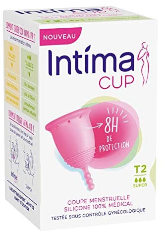 Intima Cup - Coupe Menstruelle Taille 2 - Protection et Confiance - Flux Abondant
